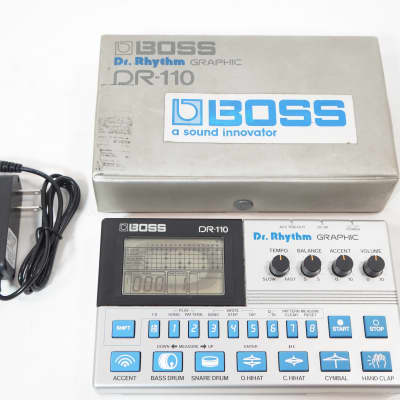 [SALE Ends Mar 31] BOSS DR-110 Dr. Rhythm Graphic Analog Drum Machine w/ 100-240V PSU AS-IS