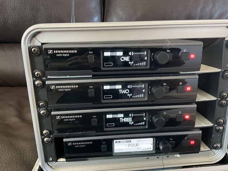 Four Sennheiser EW D1-835S in gator case- wireless | Reverb