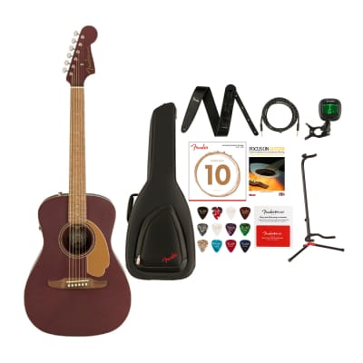 Fender Malibu Player 6-String Acoustic Guitar with Gig Bag