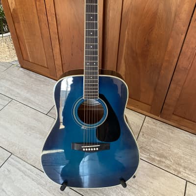 Yamaha FG-423S OBB Oriental Blue Burst 2002 Acoustic Guitar | Reverb