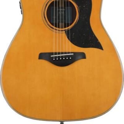 Yamaha A5R ARE Dreadnought Cutaway Acoustic Electric Guitar  - Vintage Natural image 1