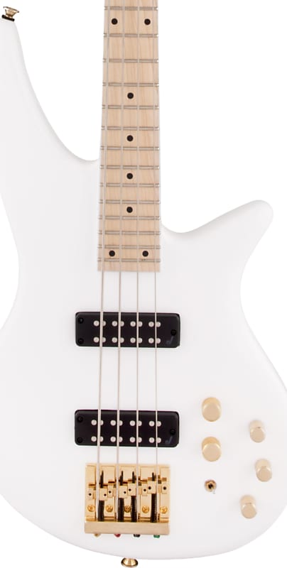 Jackson Spectra Bass SBXM IV 4-String Bass Guitar, Maple Fingerboard, Snow White image 1