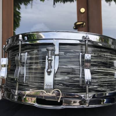 Ludwig 1963 "Ringo-Beatle Spec" Black Oyster Jazz Festival, 5, 5/16" x 14", Holy Grail! Clean! image 4