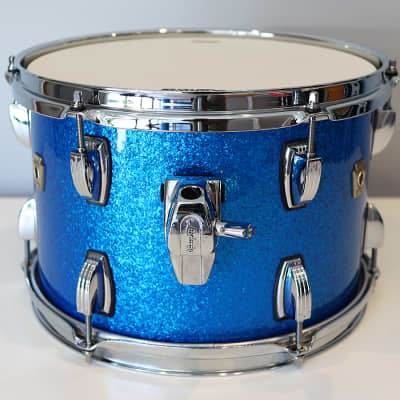 Ludwig Classic Maple 8" x 12" Tom - USA Made Custom Drum - Blue Sparkle - 2024 image 2