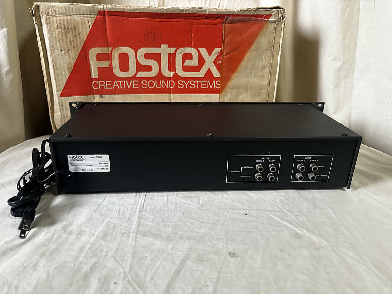Fostex MODEL 3180 Analog Stereo Spring Reverb Rackmount Unit