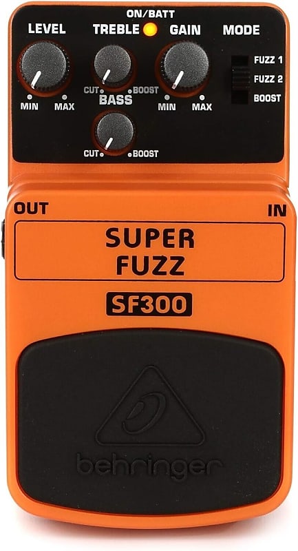 Behringer SUPER FUZZ SF300 3-Mode Fuzz Distortion Instrument Effects Pedal image 1