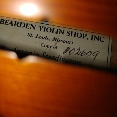 Bearden Violin Shop Stradivarius Copy 4/4 Violin image 8