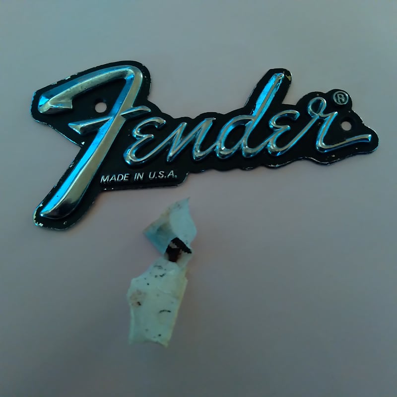 Fender Logo Chrome '70's Chrome Reverb