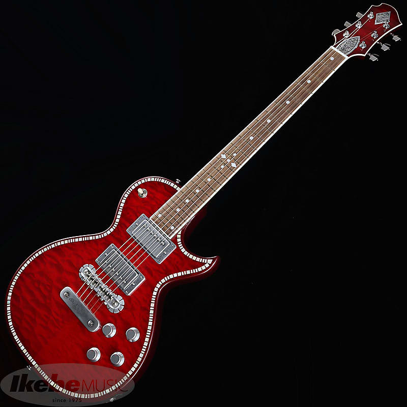人気定番 Zemaitis 赤 FLARE A24SU Series Superior ギター - msseeds.com