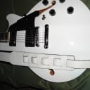 D'Angelico Premier SS Semi- Hollow Body White with leather strap