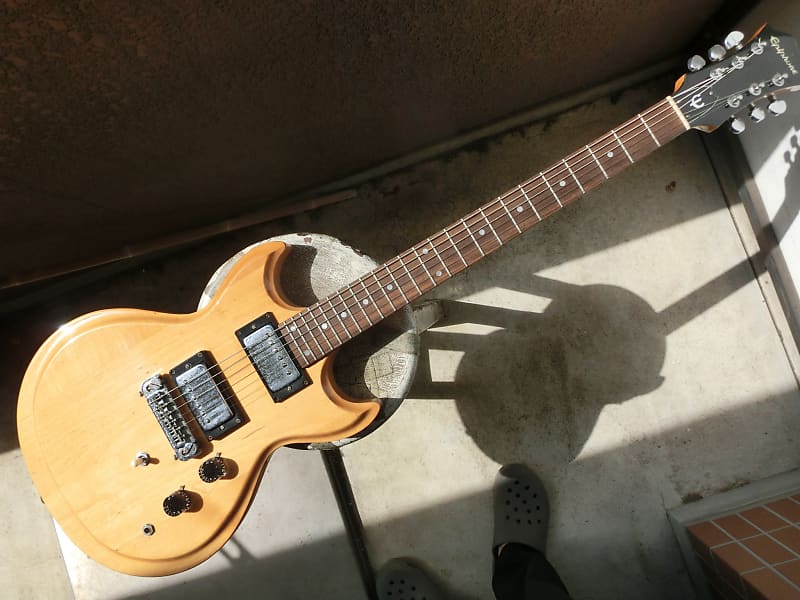 ギター Epiphone Japan Olympic Vintage 1964 Epiphone Olympic Double Cut Electric Guitar W