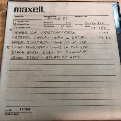 Maxell 35-90B UD XL Professional Sound Recording Reel to Reel Tape