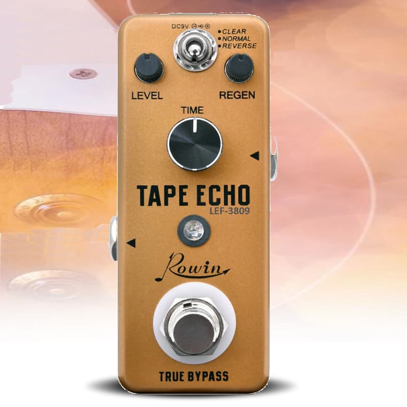 Rowin LEF-3809 Tape Echo Delay Guitar Effect Micro Pedal