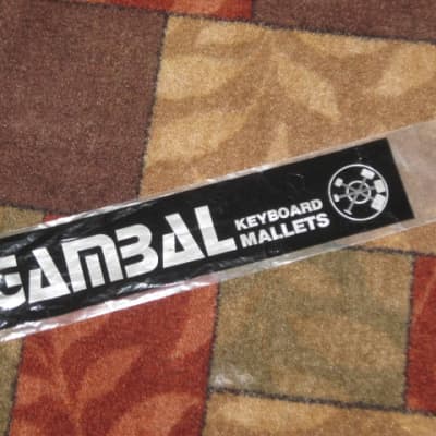 new old stock Gambal Manufacturing GPMR (UG13GPMRX) Percussive Keyboard Mallets (for xylophones and glockenspiels) Black Hard Rubber Ball Heads with Black Synthetic Shafts (with original packaging) from 1990s to early 2000s image 22