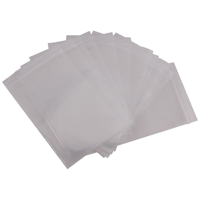 100 Pack of 4 Inch x 6 Inch Clear Reclosable Poly Bags - 2 MIL zip lock bag image 1