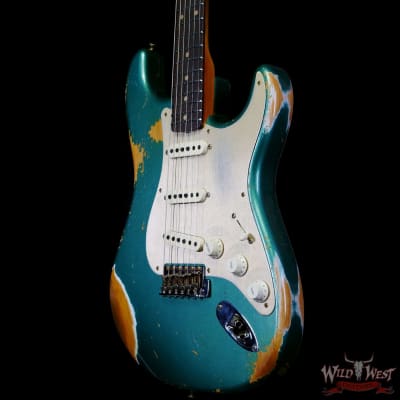 Fender Custom Shop Limited Edition 1959 59' Roasted Stratocaster Heavy Relic Aged Sherwood Green Metallic image 2