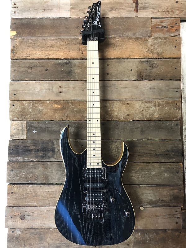 Ibanez RG370AHMZ-SWK Silver Wave Black | Reverb