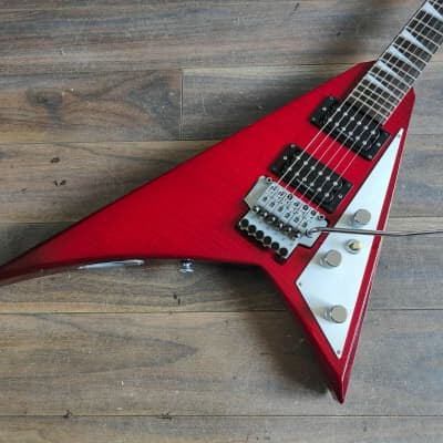 1996 Grover Jackson Japan Rhoads Flying V (Flame Red) | Reverb