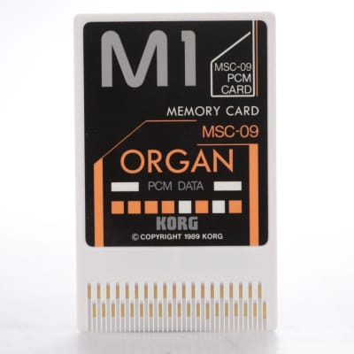 Korg MSC-9S / MSC-09 Organ PCM Data Cards for Korg M1 #44172