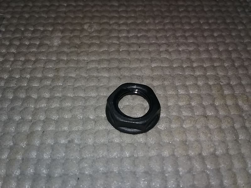 Cliff Hex Nut for Mounting 1/4 Jacks, Black