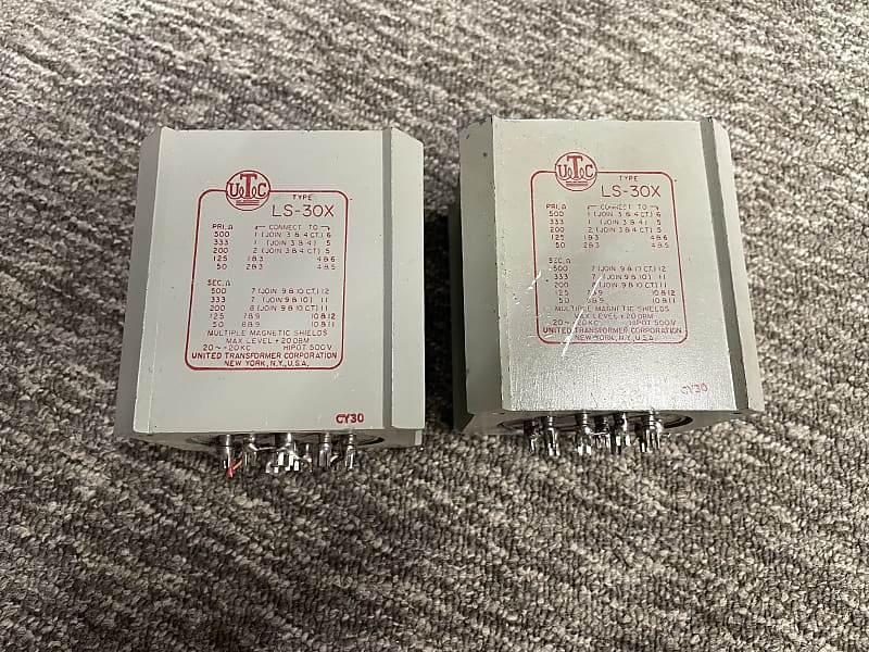 UTC LS-30X vintage transformer pair