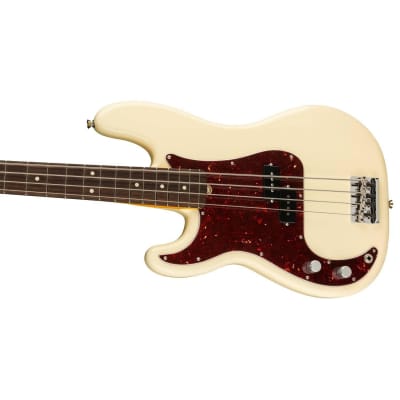 Fender American Professional II Precision Bass Left-Handed Bass Guitar (Olympic White, Rosewood Fretboard) image 7