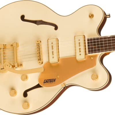 Gretsch - Electromatic® Pristine LTD Jet™ - Single-Cut Semi-Hollow Electric Guitar w/ Bigsby® - Laurel Fingerboard - White Gold image 2