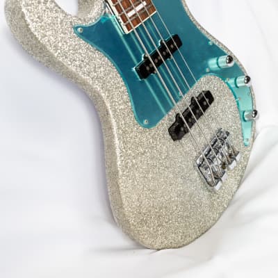 ESP Edwards 2019 E-AK Silver Sparkle Aki Signature Bass MINT US Seller Made In Japan MIJ image 5