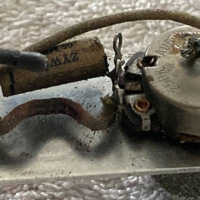 Vintage Fender FULLERTON USA 1959/1960  Telecaster Guitar  Loaded Control Plate,POTS,CAP,SWITCH,WIRING,1952,1953,1954,1955,1956,1957,1958,1961,1962,1963,1964,50s,60s image 8