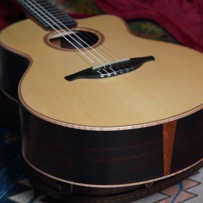 Hsienmo Crossover Classic Acoustic Nylon German Spruce Top + Indian Rosewood B&S Full Solid with hardcase image 22