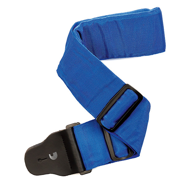 Planet Waves Woven Padded Guitar Strap,  3" Wide Blue image 1