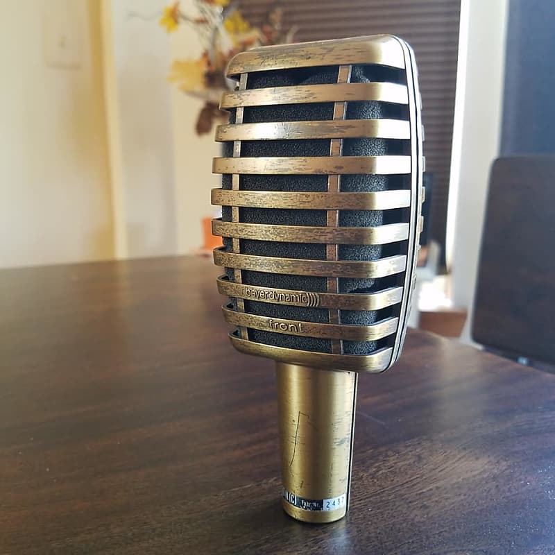Beyerdynamic M 380 N (C) M380 NC Dynamic Mic Microphone Rare Vintage Brass Model ((HEAR IT)) image 1