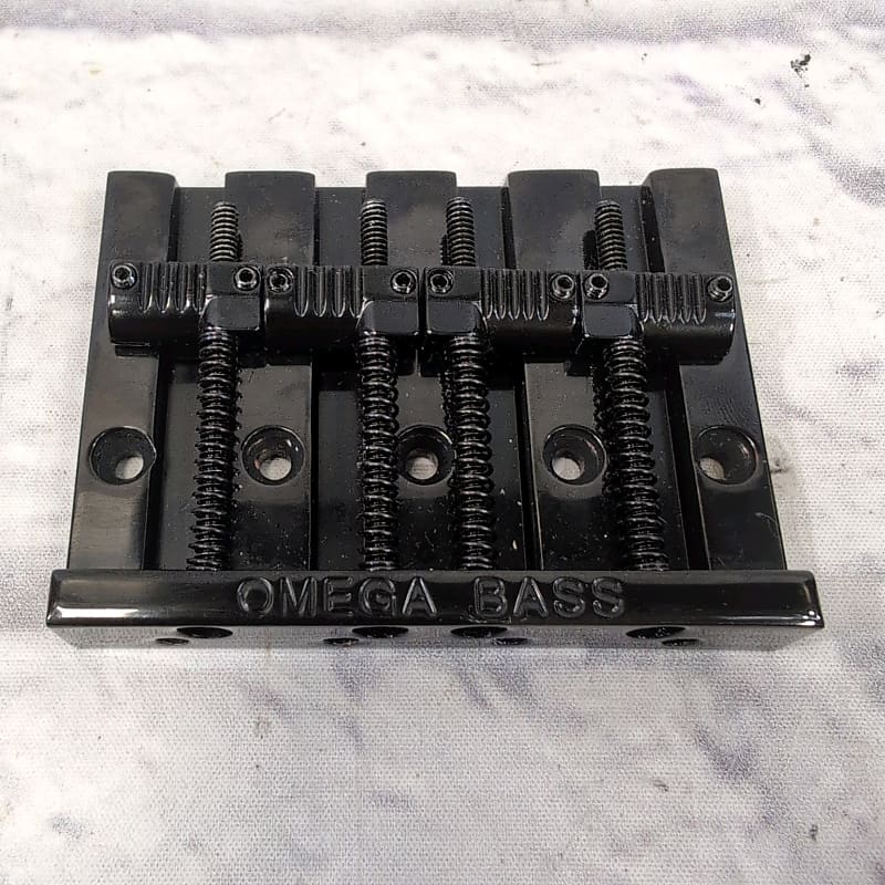 Omega Badass Style 4 String Bass Bridge Black Reverb