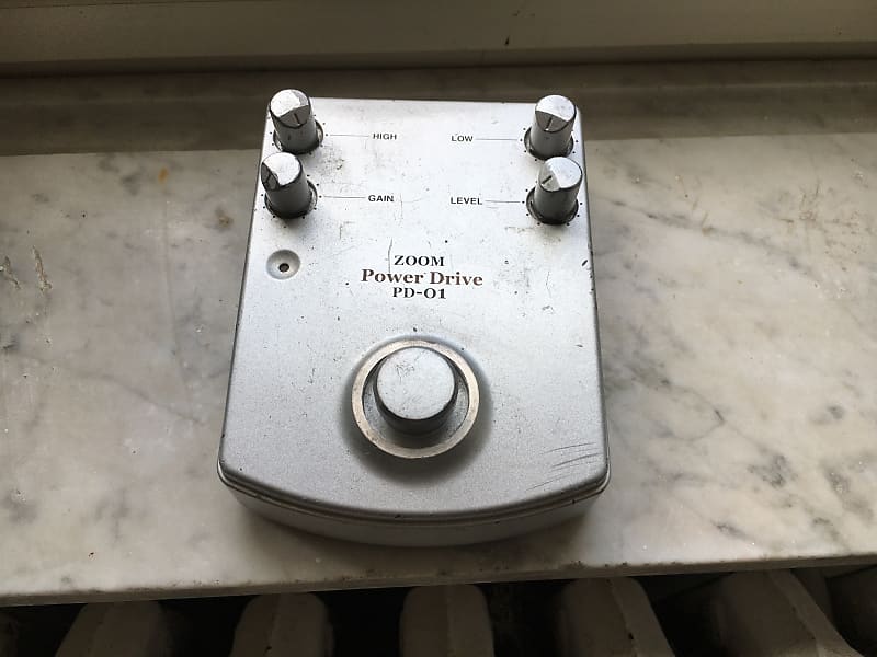 Zoom Power Drive PD-01 Boost Overdrive 1990's - Silver | Reverb