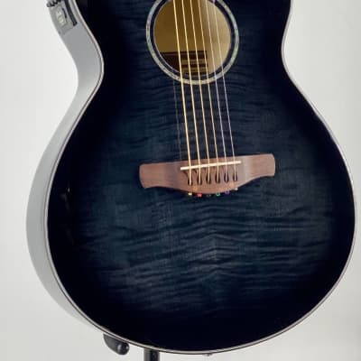 Ibanez AEWC400 Acoustic-Electric Guitar Transparent Black Sunburst Ser# 5B06PW210902316 image 2