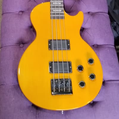 Gibson LPB-2 Deluxe Les Paul Bass 1992 - Translucent Amber image 2