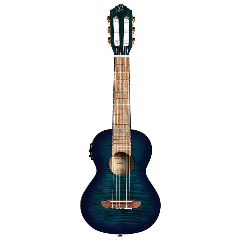 ORTEGA Timber Guitarlele Blue Fade Gloss + Gigbag | Reverb