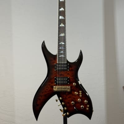 B.C. Rich Custom Shop Bich 10 Supreme Brazilian Rosewood 2025 - Sculpin Burst image 19
