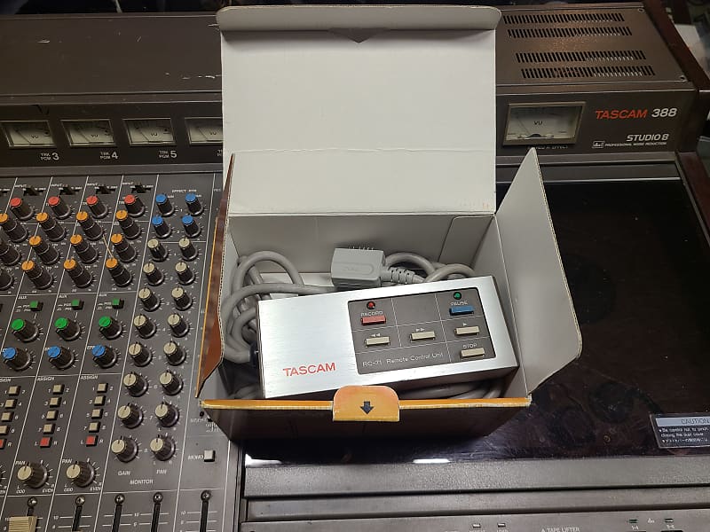 TASCAM RC 71 Remote Control for 388, 122MKIi, 32, 34 and other reel to reel  eq. Original box