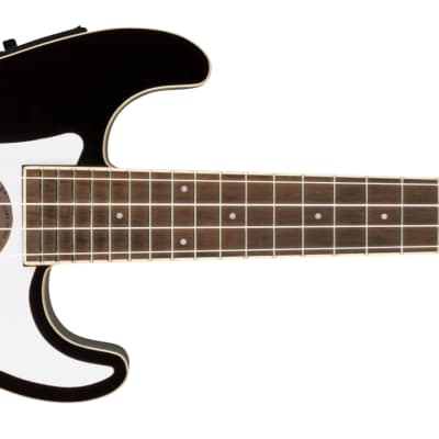 Fender Stratocaster Ukulele Olympic Black image 1