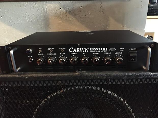 Carvin B2000 Mono Block Bass Amp Head 2000's Black | Reverb