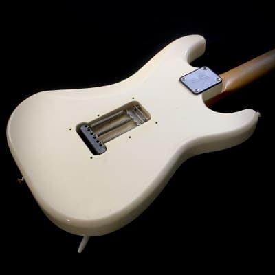 LEFTY! Vintage Fender MIJ ST67 Custom Contour Body Relic Strat Body Hendrix Blonde Guitar CBS Reverse HSC image 16
