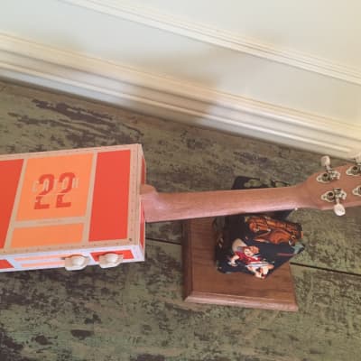 Taconic Cigar Box Guitar Concert Ukulele - Catch 22 Toro - Acoustic/Electric - PreAmp - Video image 4