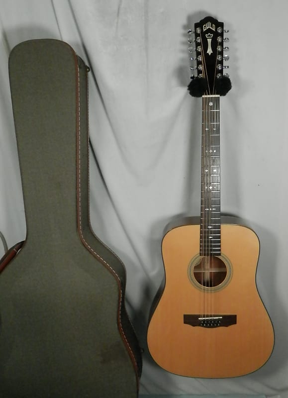 Guild GAD-6212 12-string Acoustic Dreadnought Guitar with case used image 1