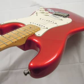FENDER 2001 American Standard Chrome Red Stratocaster w Case Reverb