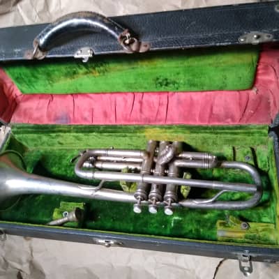 J.W. Jenkins Music Co Harwood Professional trumpet, USA (Kansas City MO), Silver for sale
