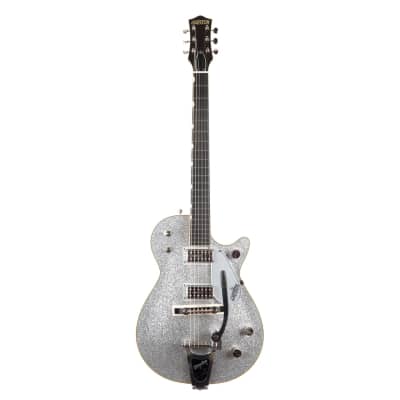 Gretsch G6129T-59 Vintage Select '59 Silver Jet with Bigsby - Silver Sparkle image 2