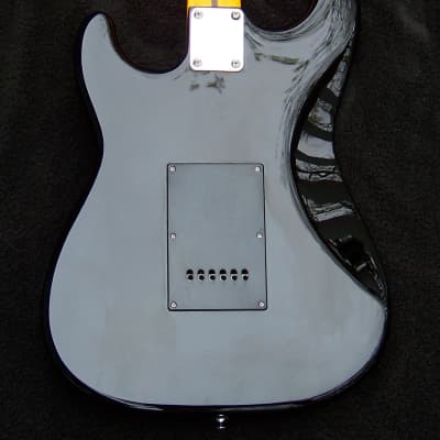 Black Strat+Bound Rosewood/Maple Neck+7 Sound Switch+T-Bleed+Working Bridge Tone Control+Frets Leveled, Crowned, polished with a Full Setup image 6