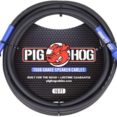 Pig Hog PHSC10 High Performance 14 Gauge 9.2mm 1/4" Speaker Cable, 10 Feet image 2