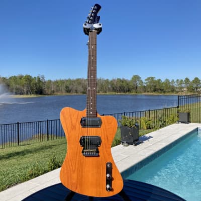 Lowe Custom Guitars Fireluxe (like NR Firebird Non-Reverse) Satin Translucent Orange (NAMM DEMO) image 1